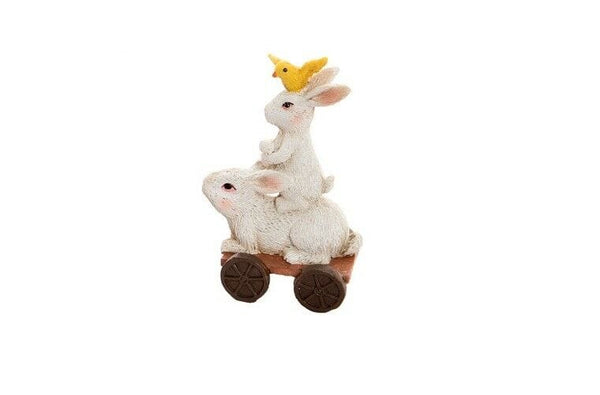 Baby Rabbits on Cart,