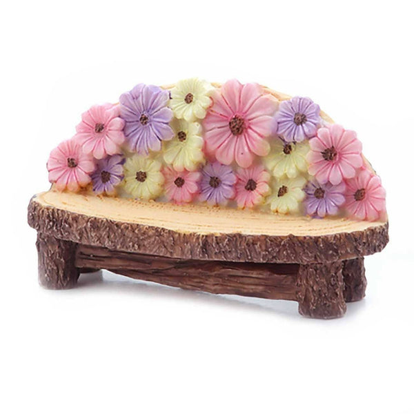 Spring Bench with Flowers