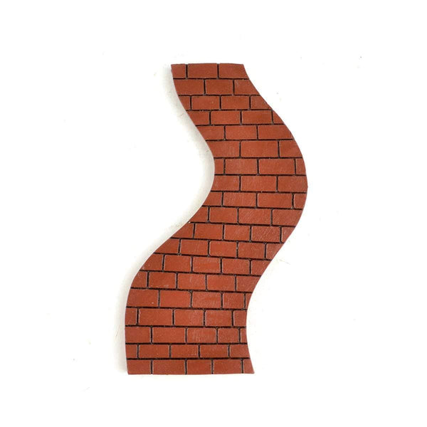 Curved Red Brick Path,
