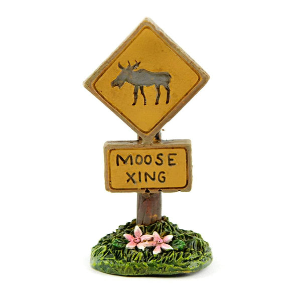 Miniature 'Moose Xing' Sign