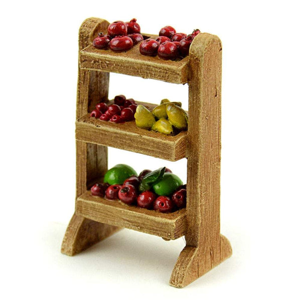 Miniature Produce Shelves , Fruit and Vegetable Stand,  Farmer's Market Shelf,