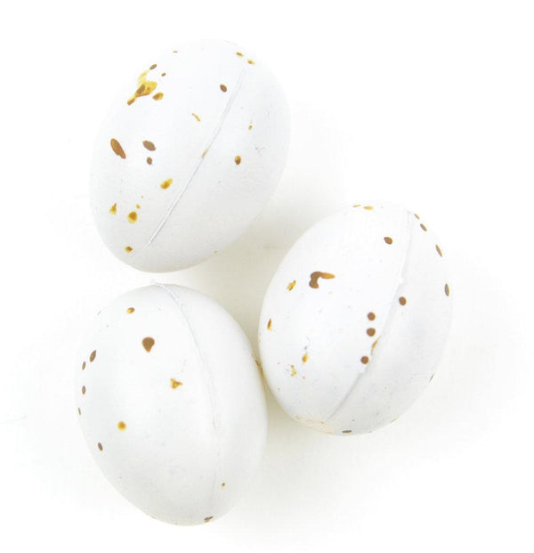 White Eggs with Brown Specks