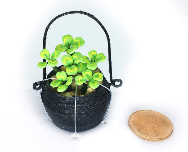 Dollhouse Miniature Artificial Clover Plant