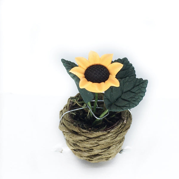 Dollhouse Miniature Sunflower or Bromeliad