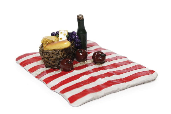 Miniature Wine and Fruit Filled Picnic Basket