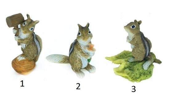 Choice of Chipmunk Figurines