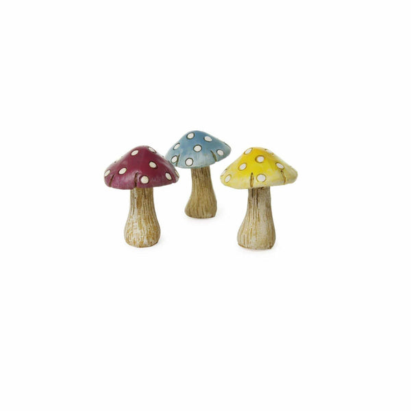 Set of 3 Polka Dot Mushrooms
