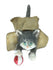 Gray and White Cat Figurine, Cat in a Box, Cat with a Ball, Gift for a Cat Owner,