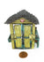 Yellow Fairy Garden Shed, 3&quot; Shed with Garden Tools, Mini Fairy Garden Shed, Terrarium Accessory