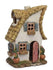 Merrifield House, Fairy Garden House with Curved Straw Roof, 8.25&quot; Miniature House