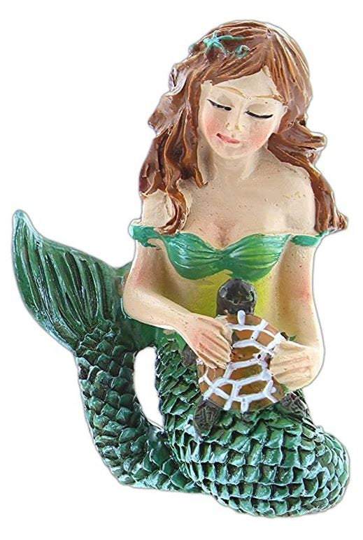 Mermaid with an Animal, Green, Pink Or Blue Mermaid Choice,  Sitting Mermaid, Beach Cake Topper
