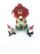 Mushroom House with Mini Gnomes,  Micro Mini House with Gnomes,  Terrarium House