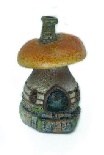 Micro Mini Mushroom House, Orange Capped Mushroom House, Terrarium House