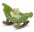 Sleeping Baby Fairy in a Leaf Cradle, Baby Shower Cake Topper