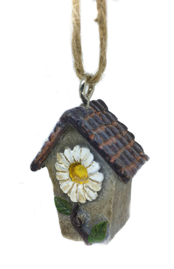 Miniature Daisy Birdhouse with Shepherds Hook, 1.5