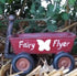 Miniature Red Wagon, 'Fairy Flyer' Wagon, Fairy Garden Resin Wagon