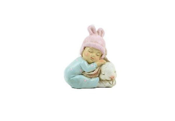 Sleeping Spring Baby, Baby Shower Cake Topper, Pink, Blue, Yellow Miniature Babies