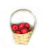 Miniature Apples in a Basket, Dollhouse Fruit Basket