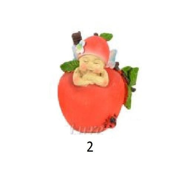 Choice of Miniature Babies Sleeping in Fruit, Spring Fairy Garden Babies, Baby Shower Cake Topper