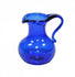 Dollhouse Blue Glass Pitcher, Miniature Cobalt Blue Pitcher, Dollhouse Kitchen Supply