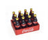 Miniature Crate of 12 Coca Cola Bottles,  Dollhouse Soda in a Red Tray, Dollhouse Kitchen Drinks