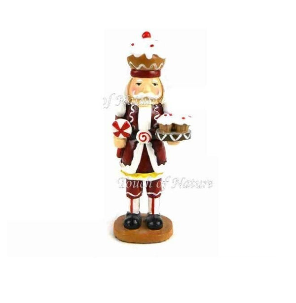 Miniature  Holiday Nutcracker, Fairy Garden Christmas Nutcracker Holding Treats, Shadow Box Nutcracker