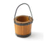 Miniature Brown Bucket with Handle, Fairy Garden Pail, Garden Pail with Movable Handle, Well Bucket